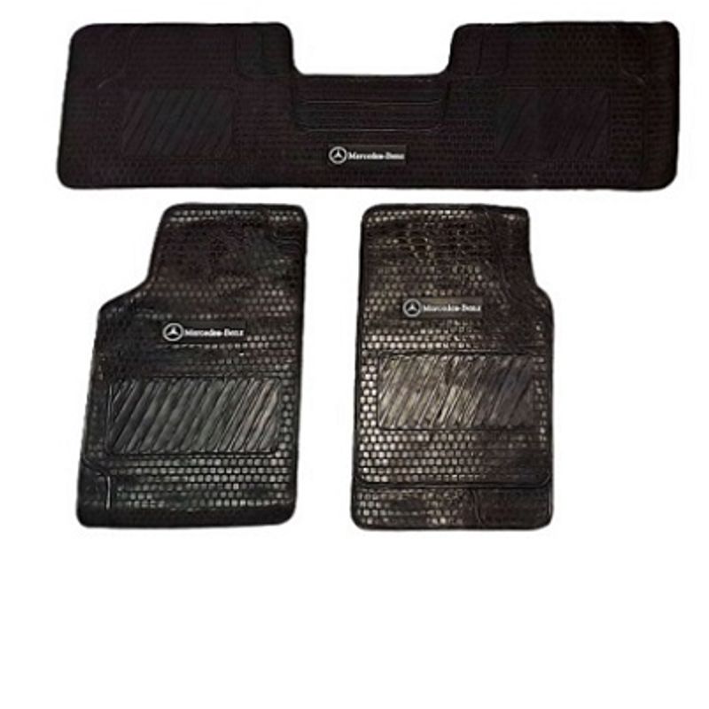 GENERICO - PISOS DE GOMA 3 PIEZAS PARA AUTOMOVIL Y CAMIONETA MERCEDES BENZ