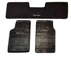 GENERICO - PISOS DE GOMA 3 PIEZAS PARA AUTOMOVIL Y CAMIONETA MERCEDES BENZ