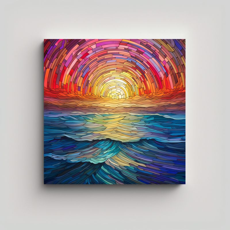 GENERICO - Cuadro Decorativo Espectacular Riqueza Visual 80x80 Cm