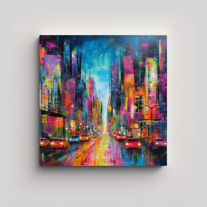 GENERICO - Pinturas Decorativas De Lienzo Conceptual Para 70x70 Cm
