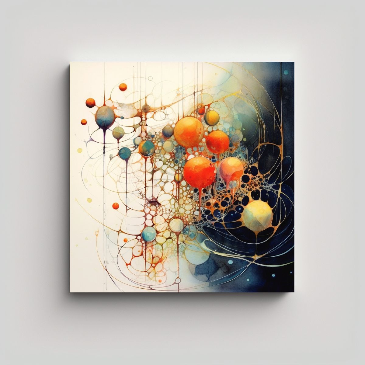 GENERICO - Cuadros Decorativos Luminosos En Lienzo Vintage 80x80 Cm