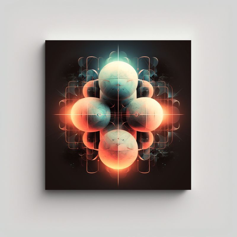 GENERICO - Cuadros Decorativos Modernos Para Espacios 90x90 Cm