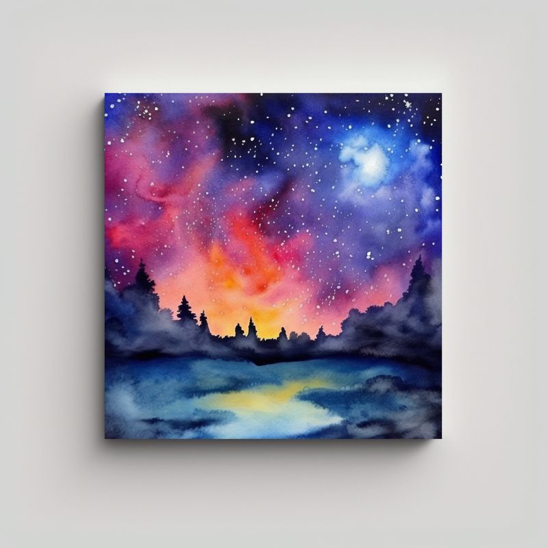 GENERICO - Pintura Decorativa Vintage, Hermoso Cielo 60x60 Cm