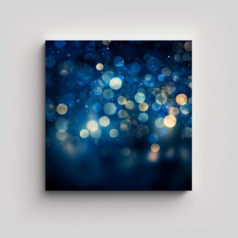 GENERICO - Cuadro Hermosa De Lienzo Con Fondo Azul Marino De 50x50 Cm