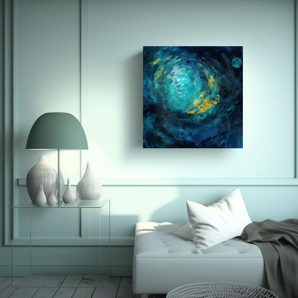 GENERICO - Pintura Decorativa Surrealista Con Lienzo 70x70 Cm