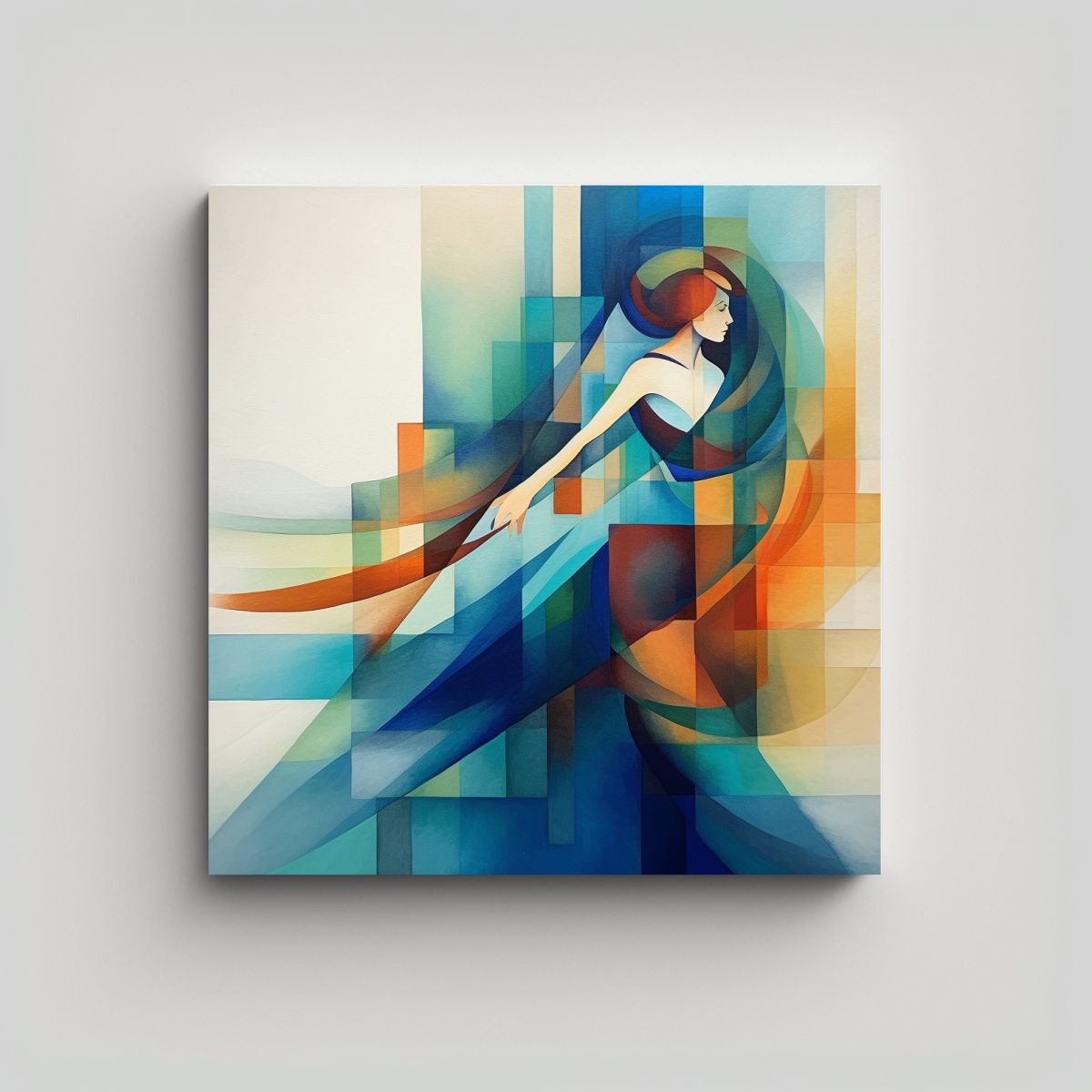 GENERICO - Cuadro Decorativo De Mujer Bailando En Estilo 60x60 Cm