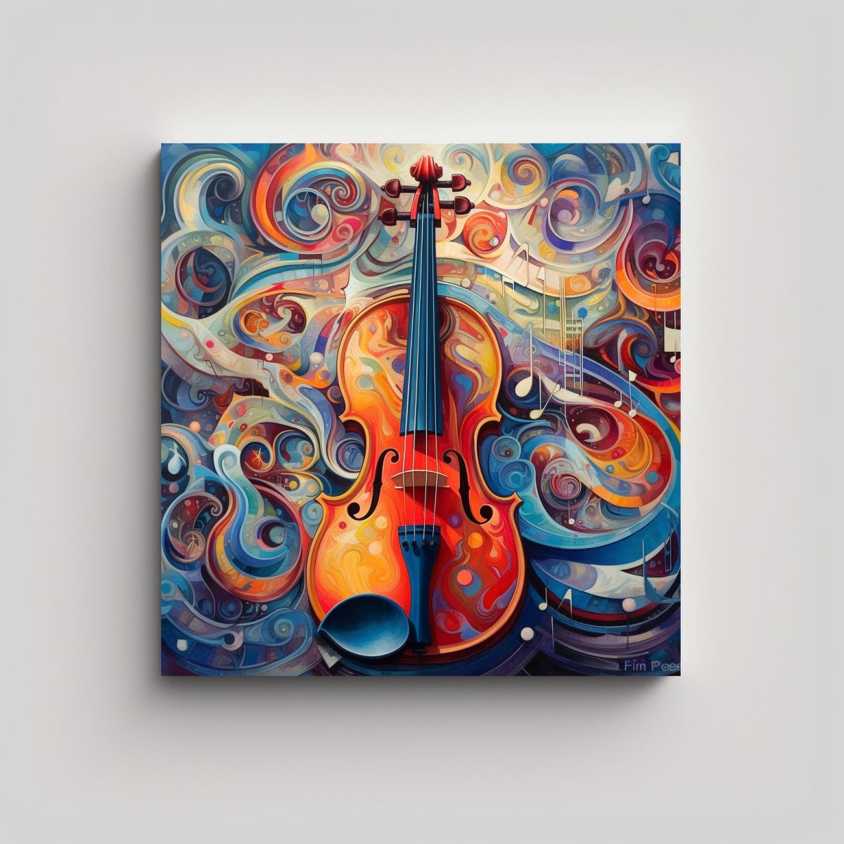GENERICO - Lienzo De Tela Música Esplendorosa Para 50x50 Cm