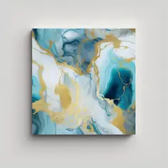 GENERICO - Pintura 3D Abstracta De Mármol Para Decoración 80x80 Cm