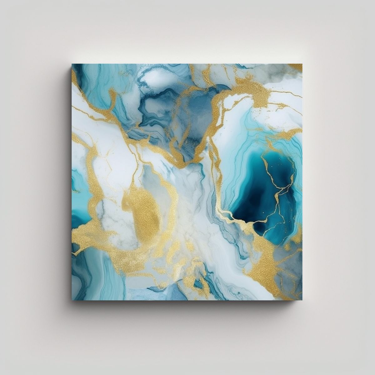 GENERICO - Pintura 3D Abstracta De Mármol Para Decoración 70x70 Cm