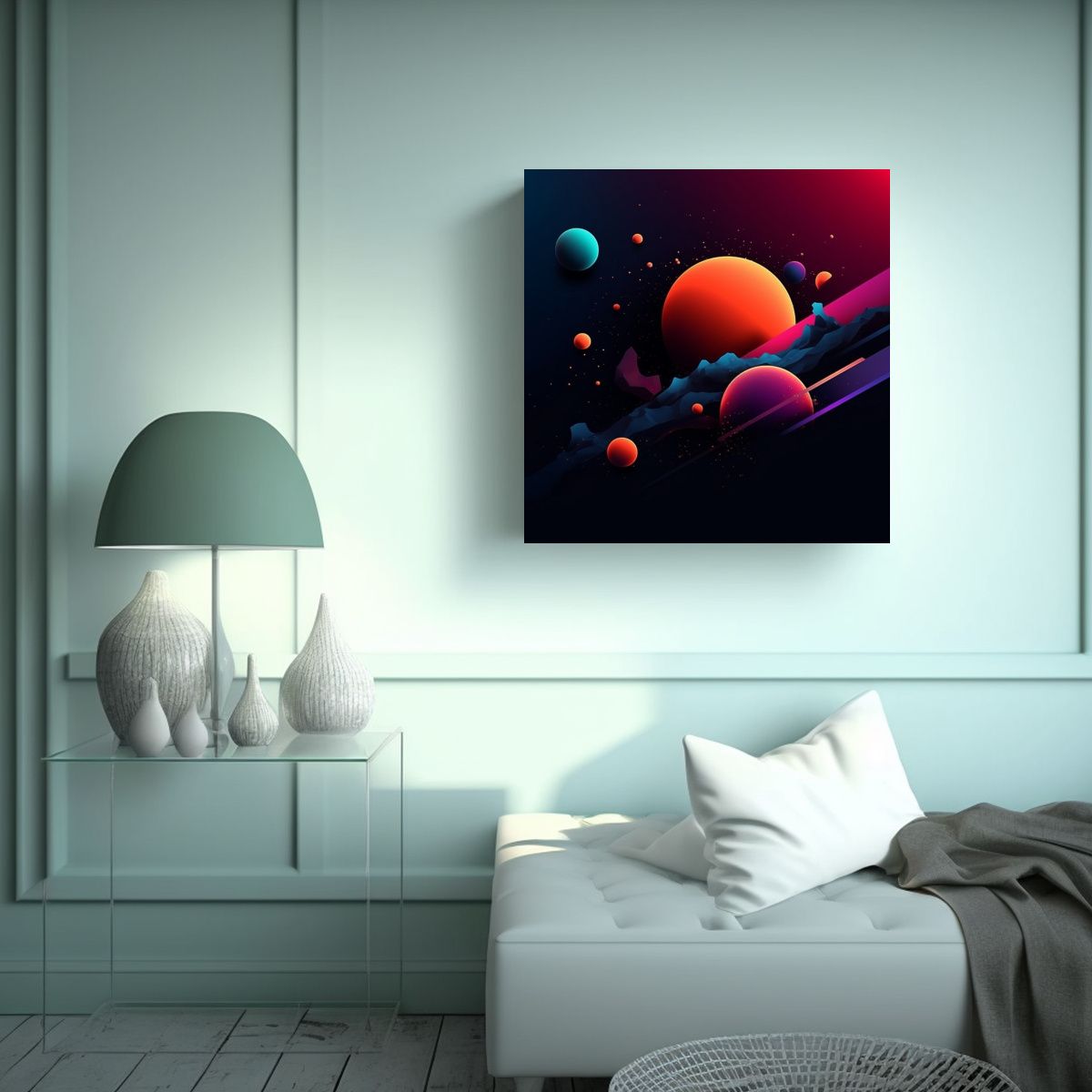 GENERICO - Canva Tonos Temática Flyer Imagen De Fondo 60x60 Cm