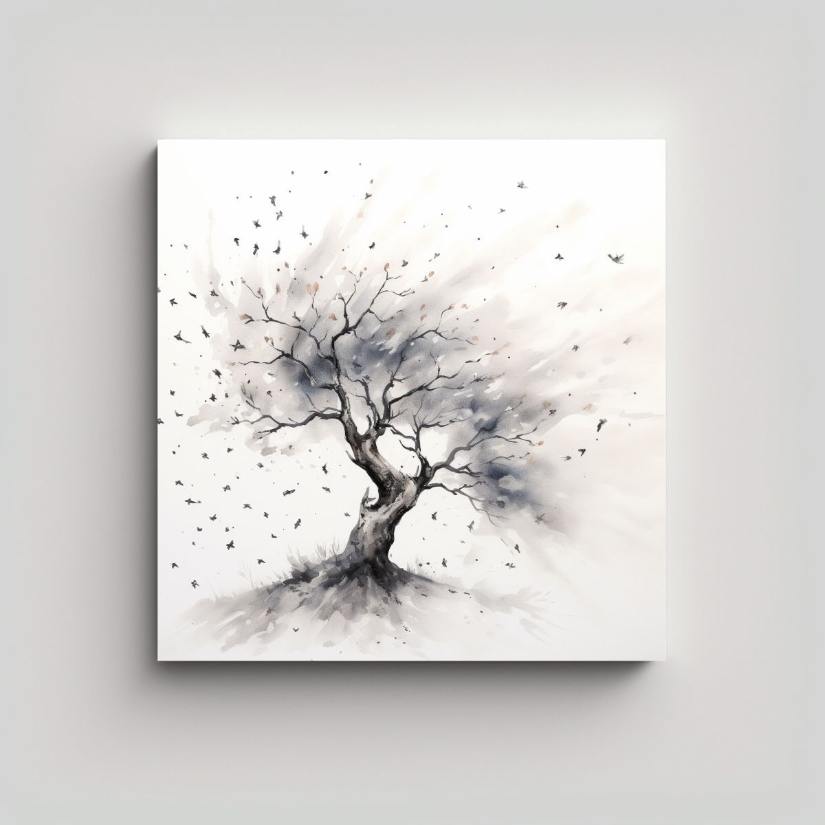 GENERICO - Pintura Decorativa En Estilo Coreano Movimiento 90x90 Cm