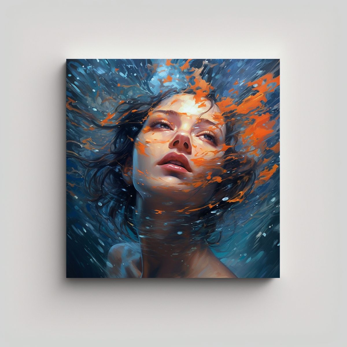 GENERICO - Cuadro Impresionante De Rostro De Mujer En 60x60 Cm