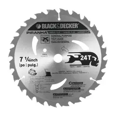 BLACK+DECKER - Disco de sierra 7-1/4'' 24 dientes PR824 P