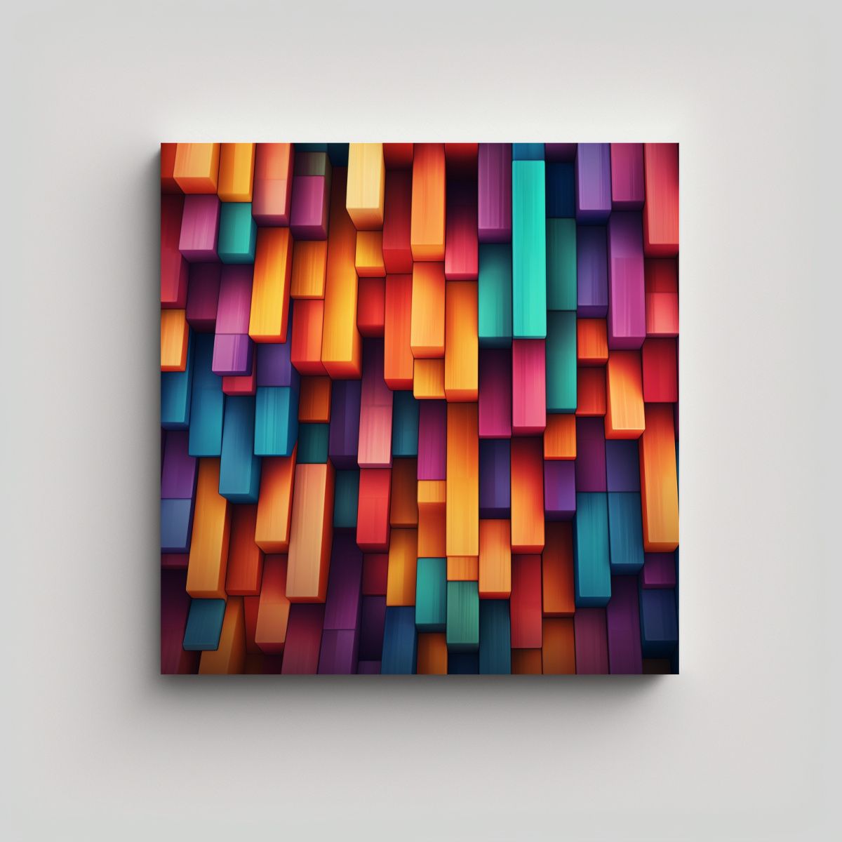 GENERICO - Pinturas Abstractas En Bastidor Con Fondo 50x50 Cm