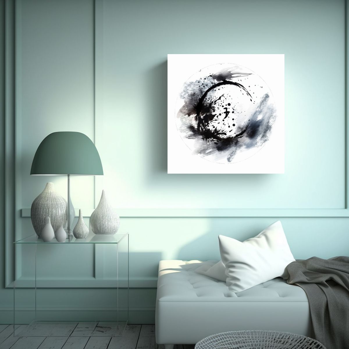 GENERICO - Pintura Decorativa Inspiradora De Un Cuadro Con 90x90 Cm