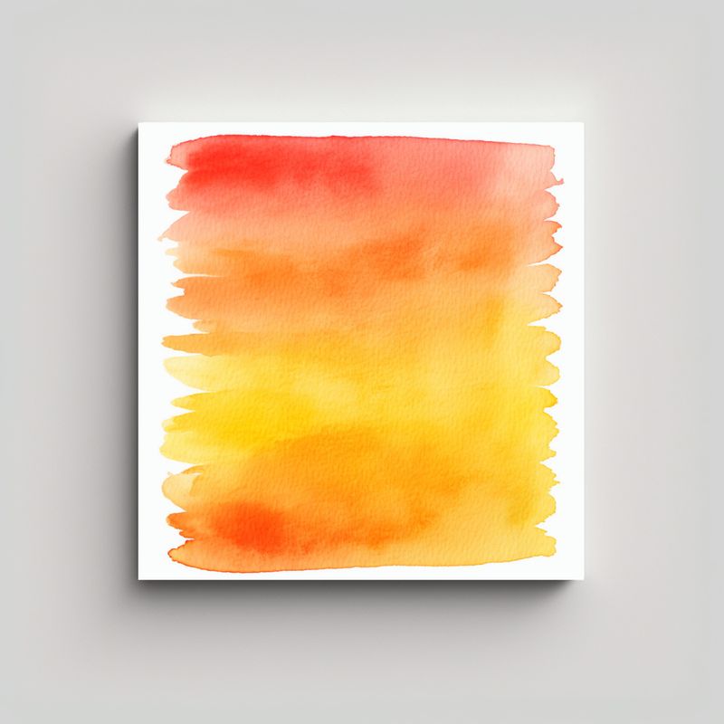 GENERICO - Pinturas Decorativas Hermosas Degradado Acuarela 70x70 Cm