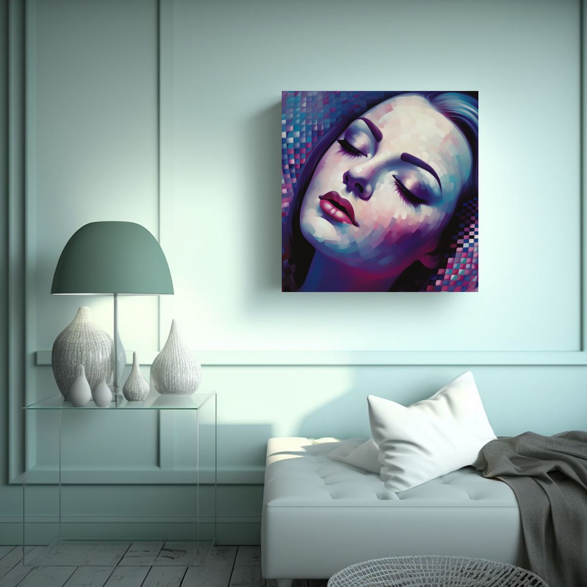 GENERICO - Cuadro Cuadro Época Mariposas Decoración 80x80 Cm