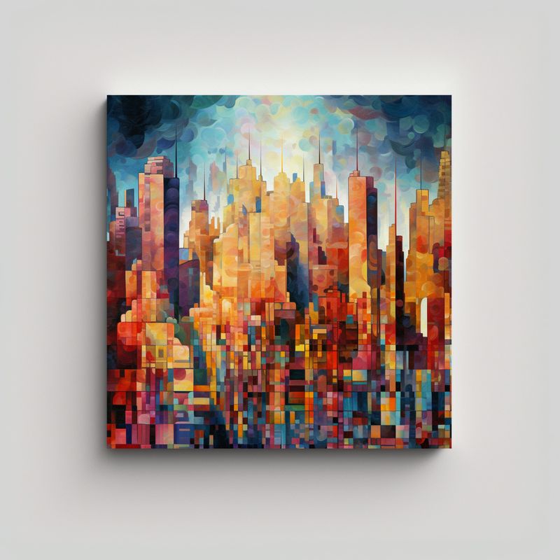 GENERICO - Expresividad Paisajística En Blanco Y Negro 90x90 Cm