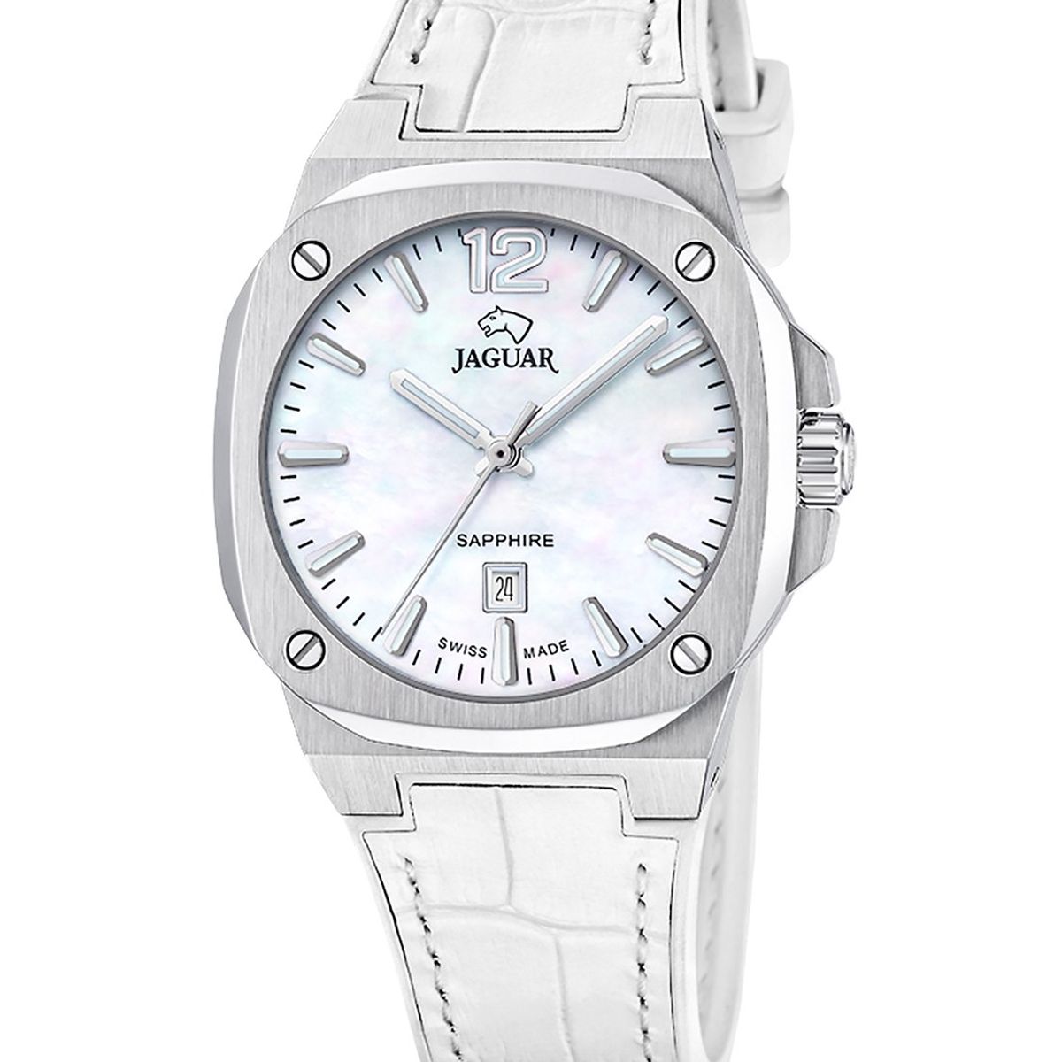 JAGUAR - Reloj J1032/1 Jaguar Swiss Blanco Mujer Rondcarre