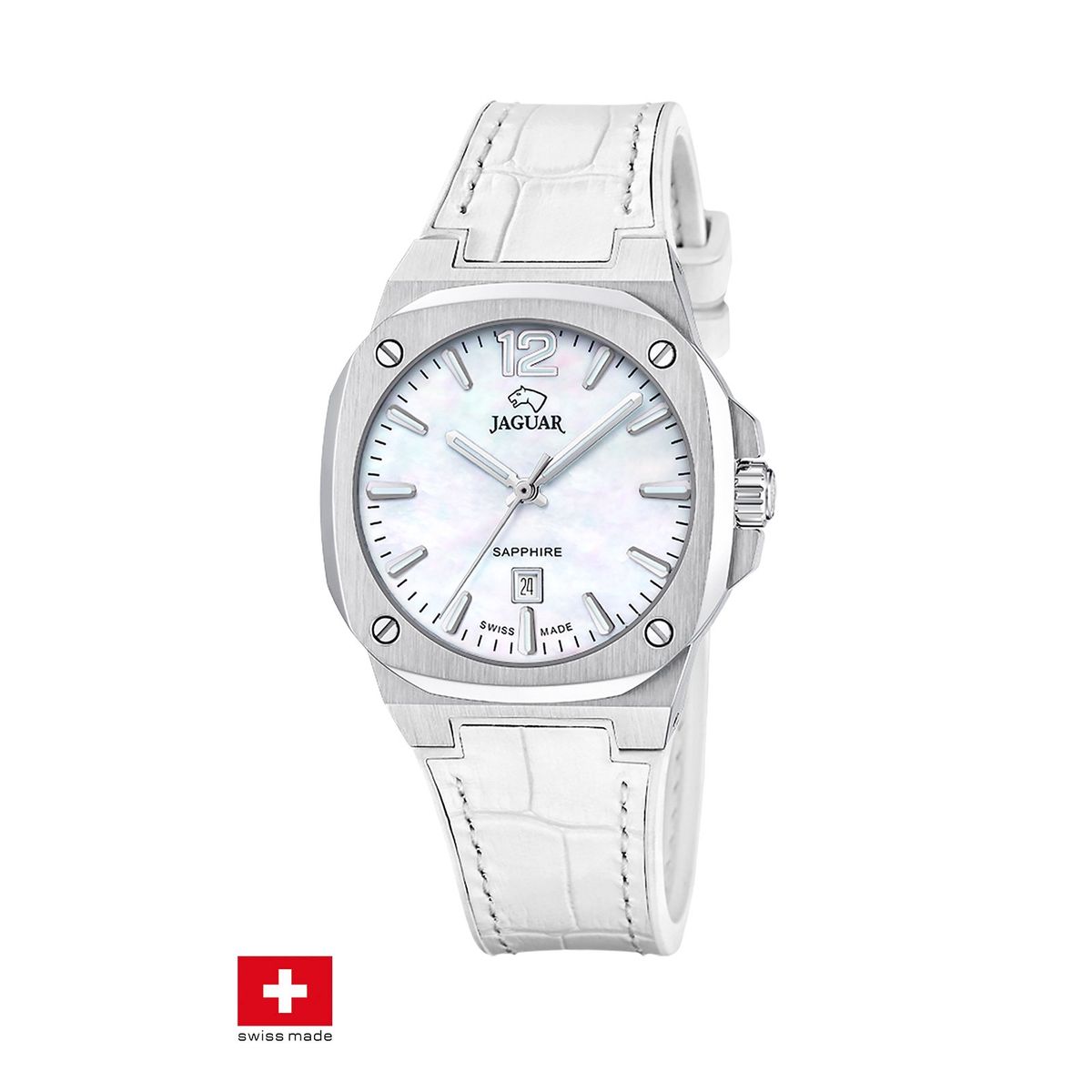 JAGUAR - Reloj J1032/1 Jaguar Swiss Blanco Mujer Rondcarre