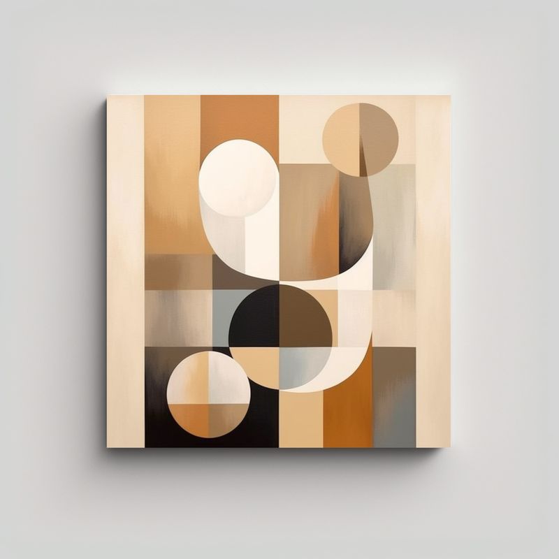 GENERICO - Pinturas Abstractas Modernas Del Siglo Medio En 90x90 Cm