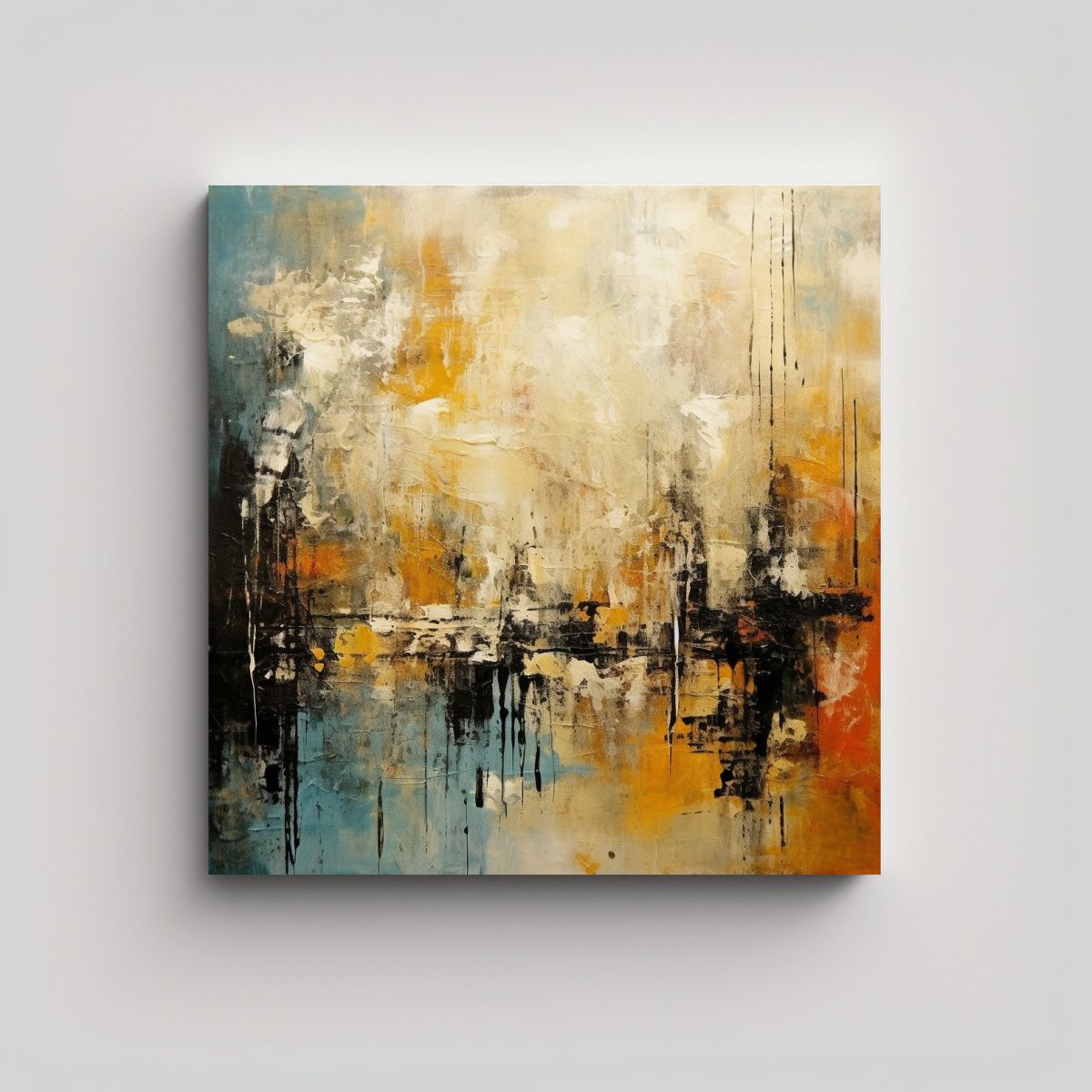 GENERICO - Tela Bastidor Moderno Abstracto Vintage Para 70x70 Cm