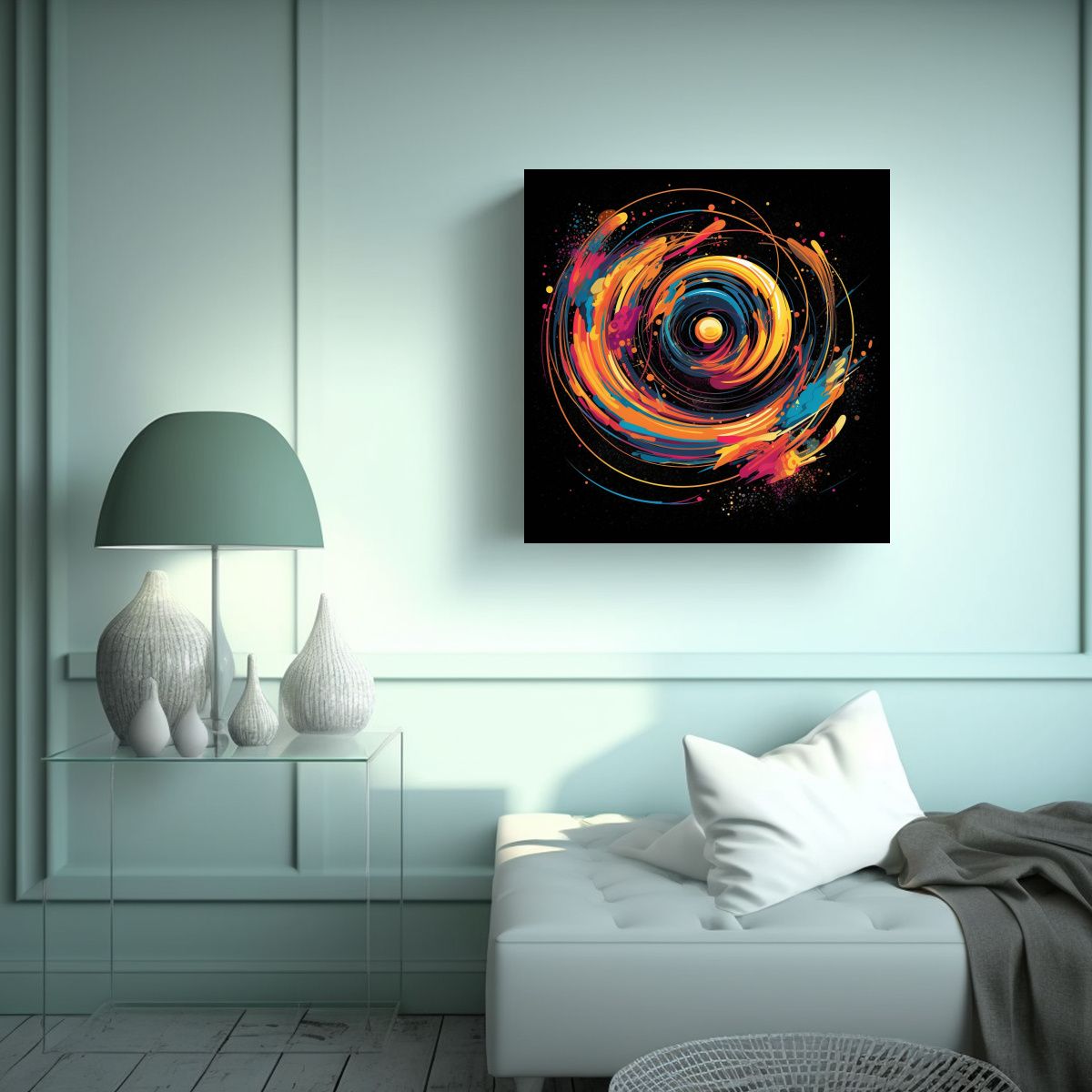 GENERICO - Arte De Pared Estilo Vasily Kandinsky 90x90 Cm