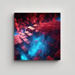 GENERICO - Lienzo Hermoso Temático 8k: Detalle Pintura 90x90 Cm