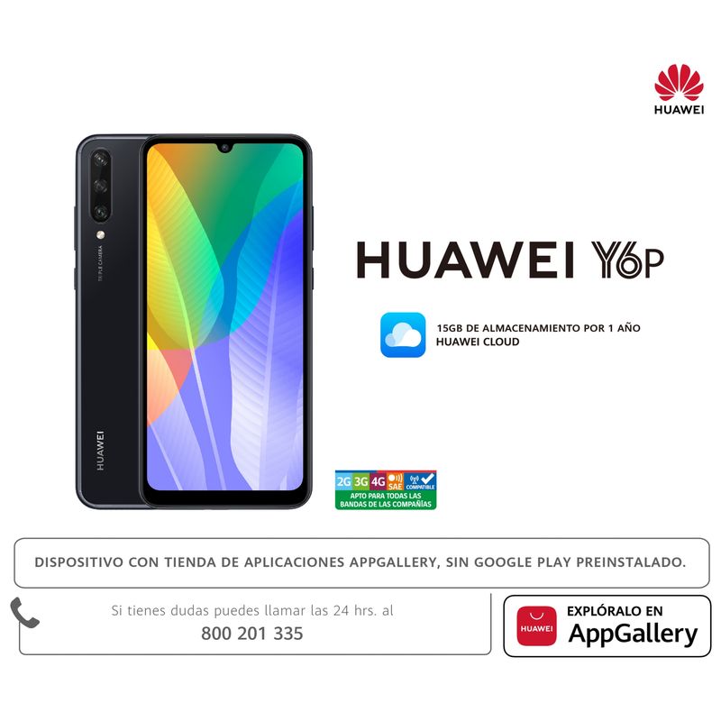 ENTEL - Smartphone Huawei Y6P 64GB