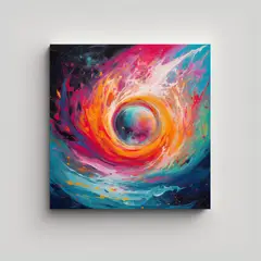 GENERICO - Cuadro Decorativo Para Sala Con Lienzo Cuadrado Y 60x60 Cm