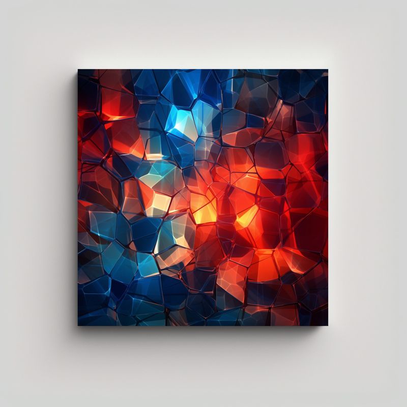 GENERICO - Cuadro Acuarela Abstracta Belleza SABIR, 90x90 Cm