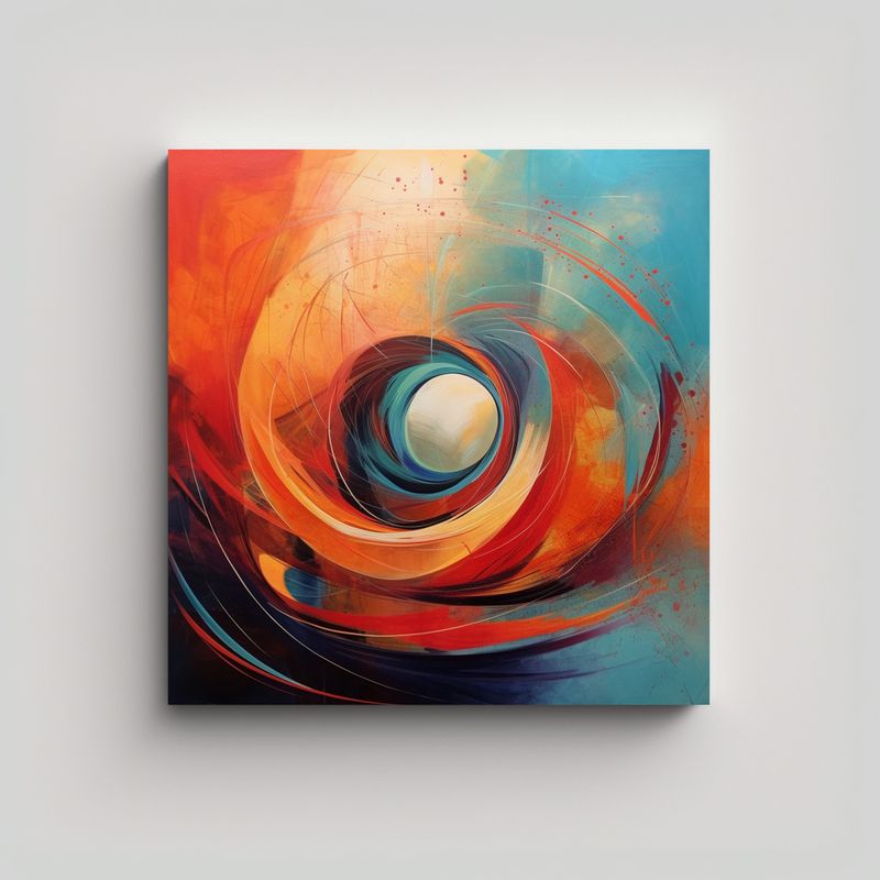 GENERICO - Pintura Abstracta Inspirada En La Sensibilidad 50x50 Cm