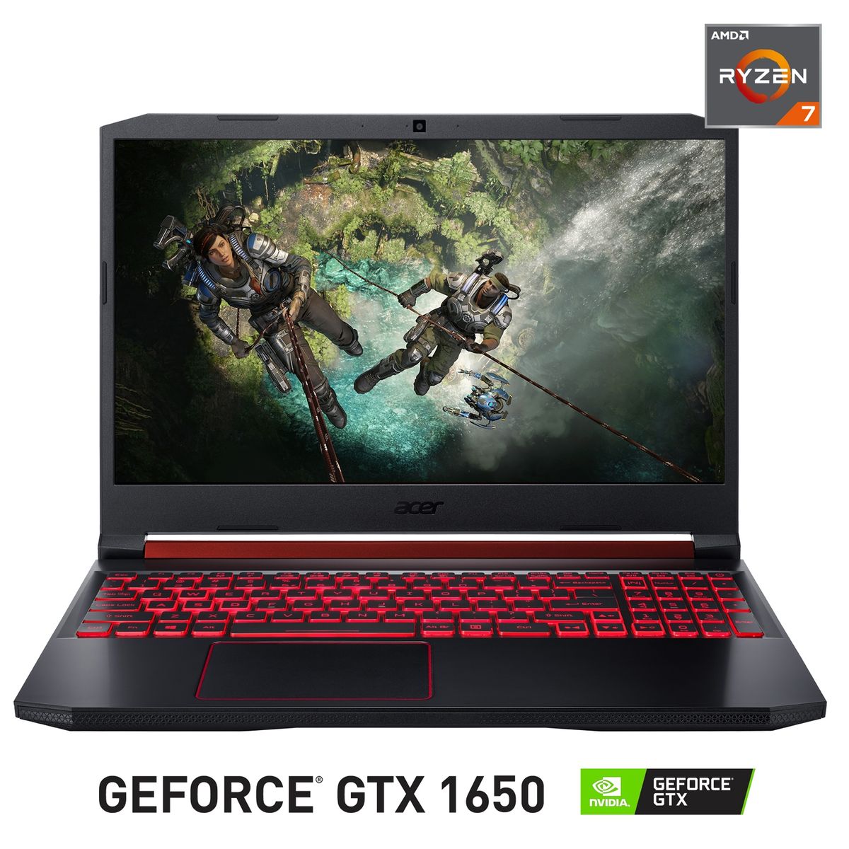 ACER - Notebook Gamer Nitro 5 AMD Ryzen 7 12GB RAM 1TB HDD + 128GB SSD NVIDIA GeForce GTX1650 15.6"