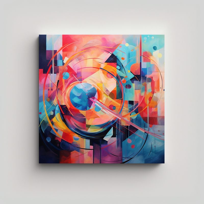 GENERICO - Pinturas Decorativas De Arte Abstracto 90x90 Cm