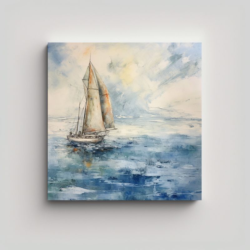 GENERICO - Pintura De Decoración De Composición Dinámica 90x90 Cm