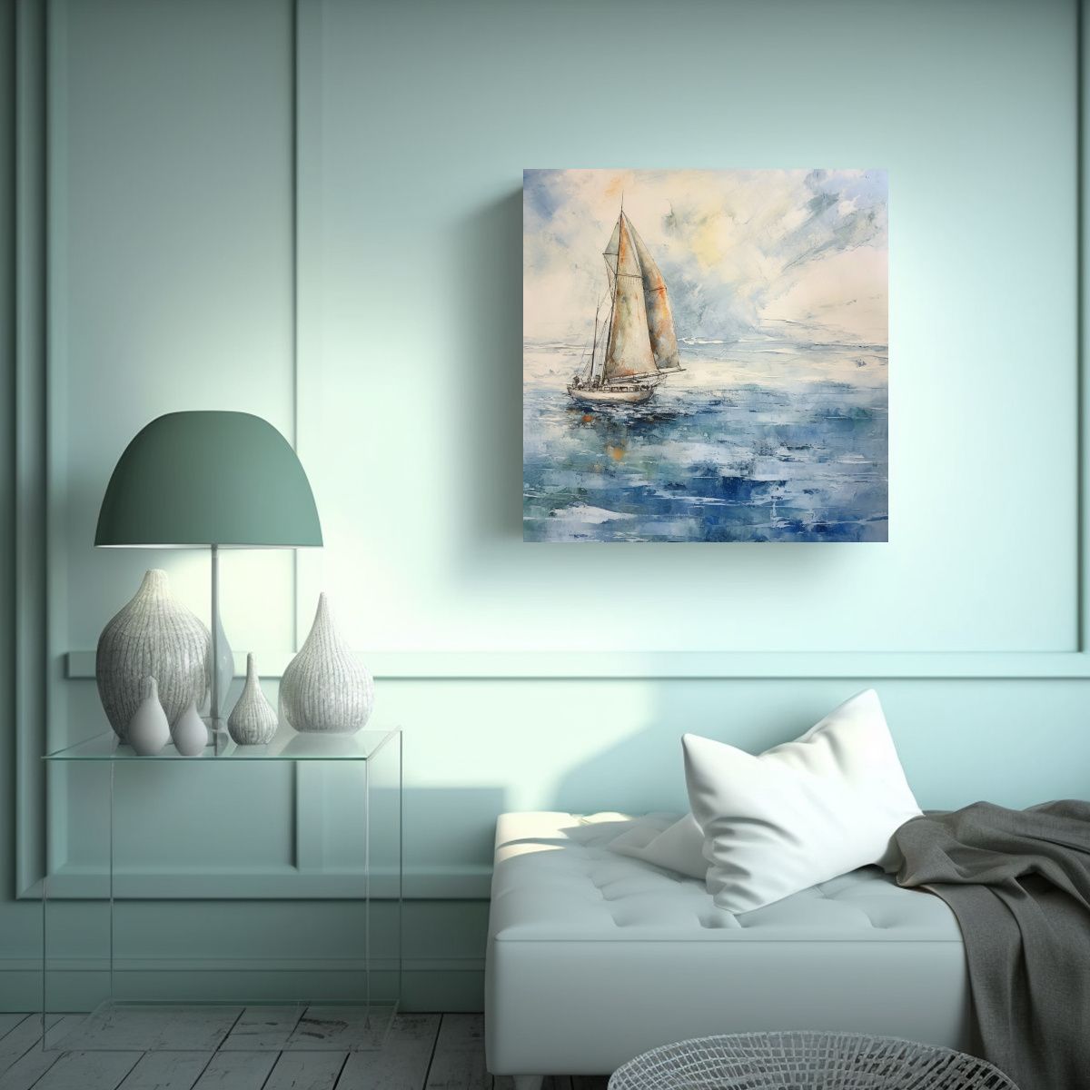 GENERICO - Pintura De Decoración De Composición Dinámica 70x70 Cm