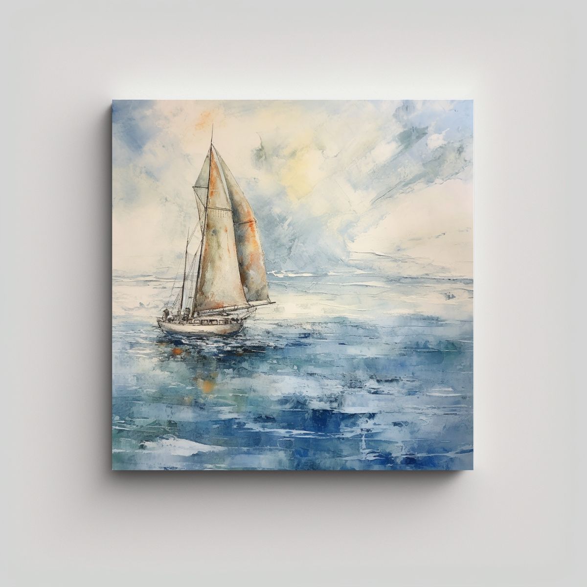 GENERICO - Pintura De Decoración De Composición Dinámica 50x50 Cm