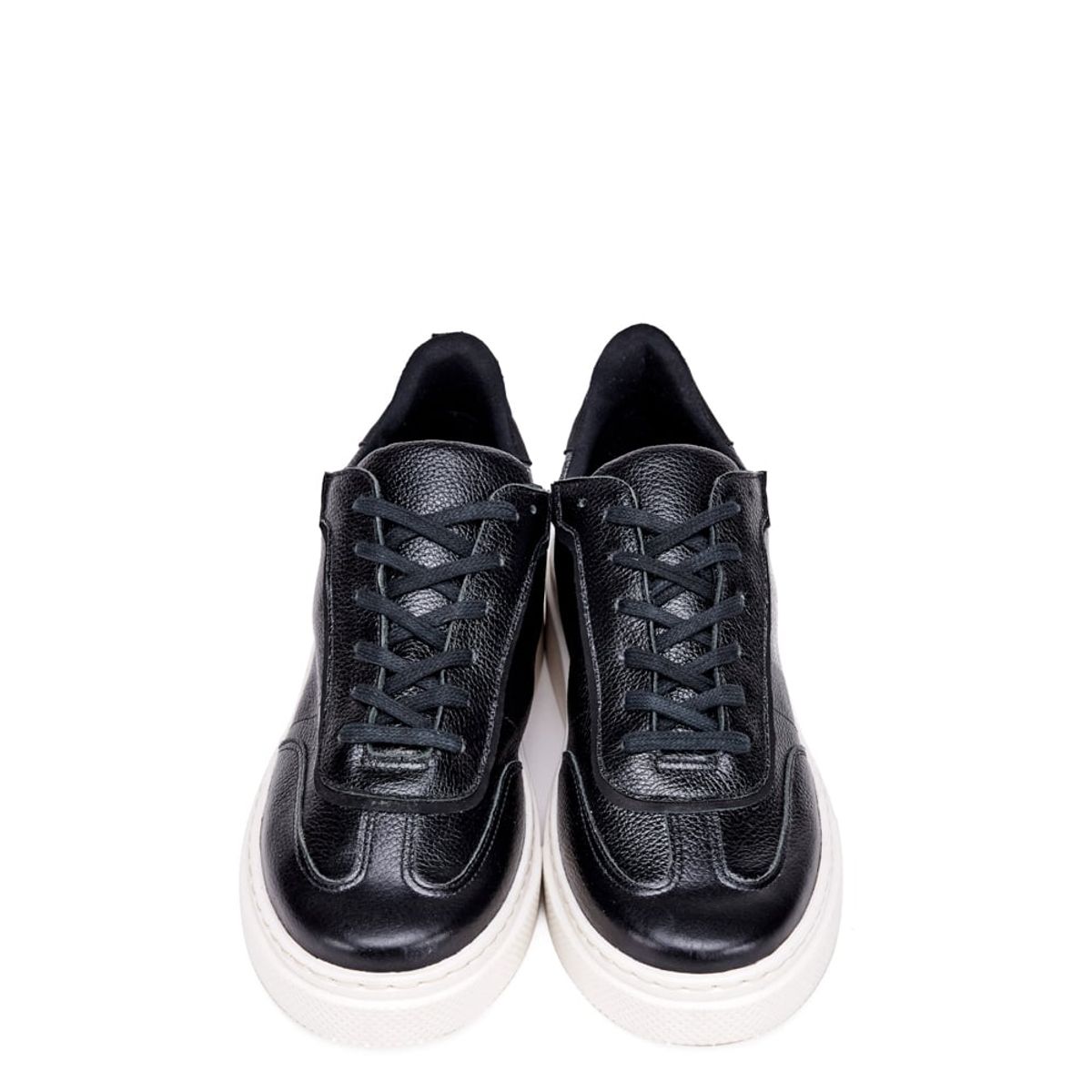 AMPHORA - Zapatilla rosemarie cuero negro