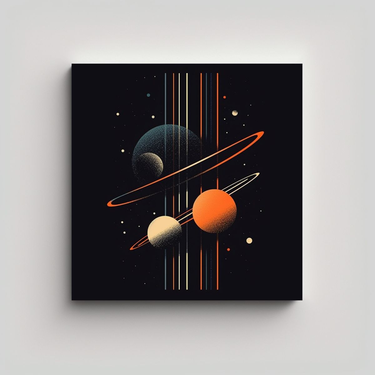 GENERICO - Pinturas Decorativas Minimalistas De Planetas 60x60 Cm