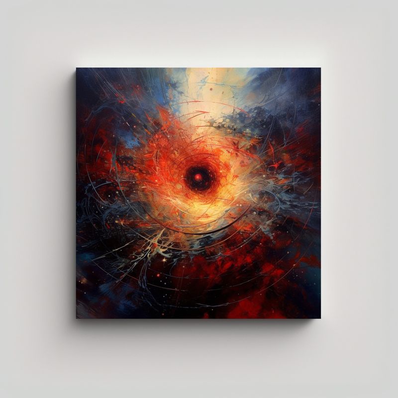 GENERICO - Pintura Abstracta De Combinación De Cuadro Sobre 60x60 Cm
