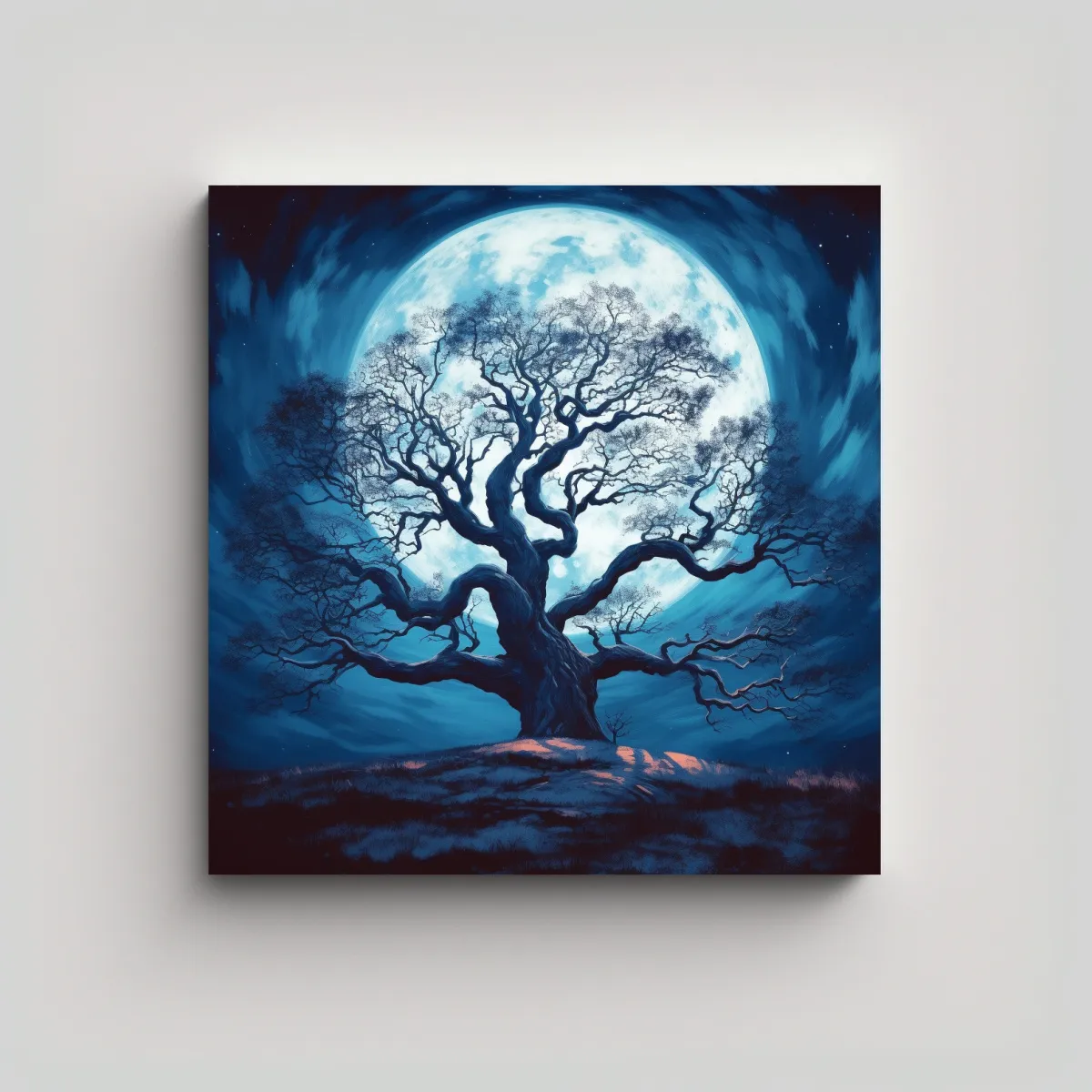 GENERICO - Arte De Pared Decorativo Brillante Rayhan Luna Y 50x50 Cm