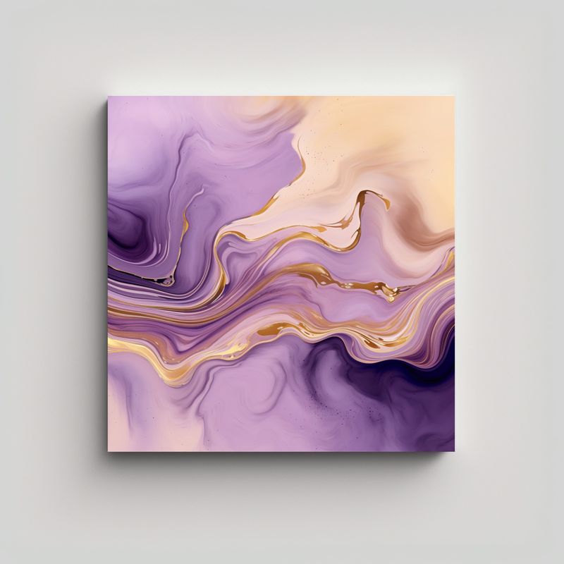 GENERICO - Lienzo De Tela Estilo Galería Artesanal Diseño 90x90 Cm