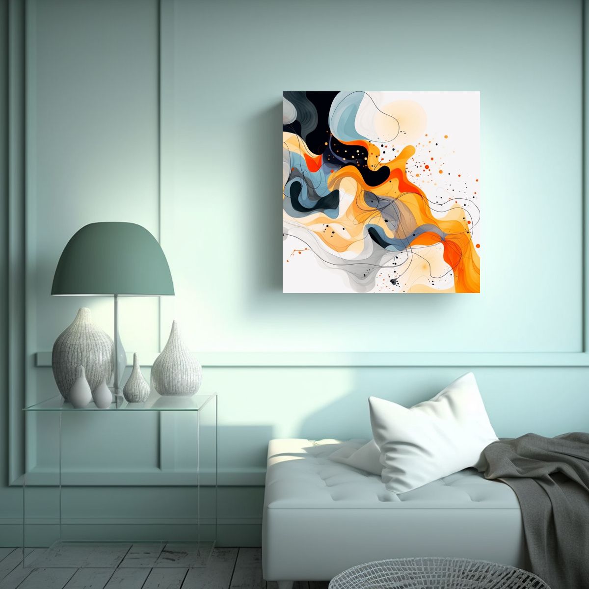 GENERICO - Cuadro Decorativo Arte De Pared Cuadro Tobogán 60x60 Cm