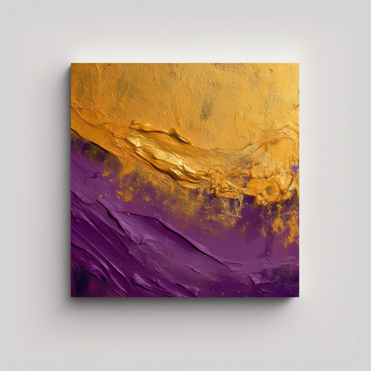 GENERICO - Pintura Decorativa En Bastidor Conceptual único, 90x90 Cm