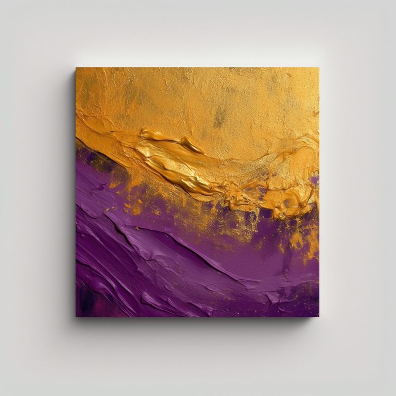 GENERICO - Pintura Decorativa En Bastidor Conceptual único, 80x80 Cm