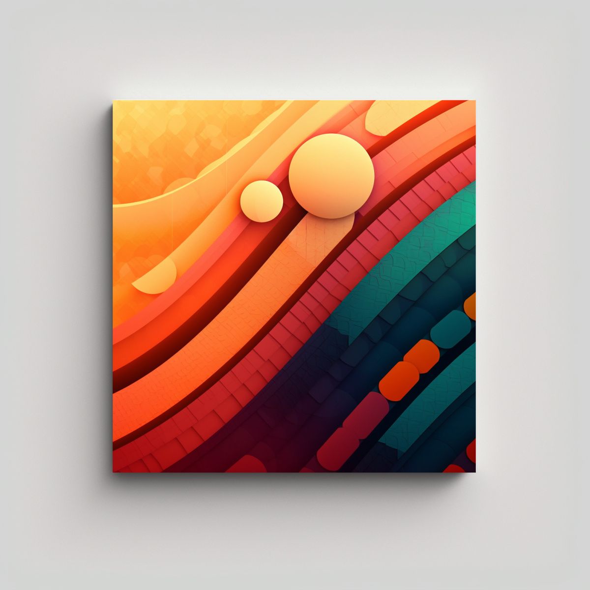 GENERICO - Pintura De Pared Estilo Minimalista Abstracto De 50x50 Cm