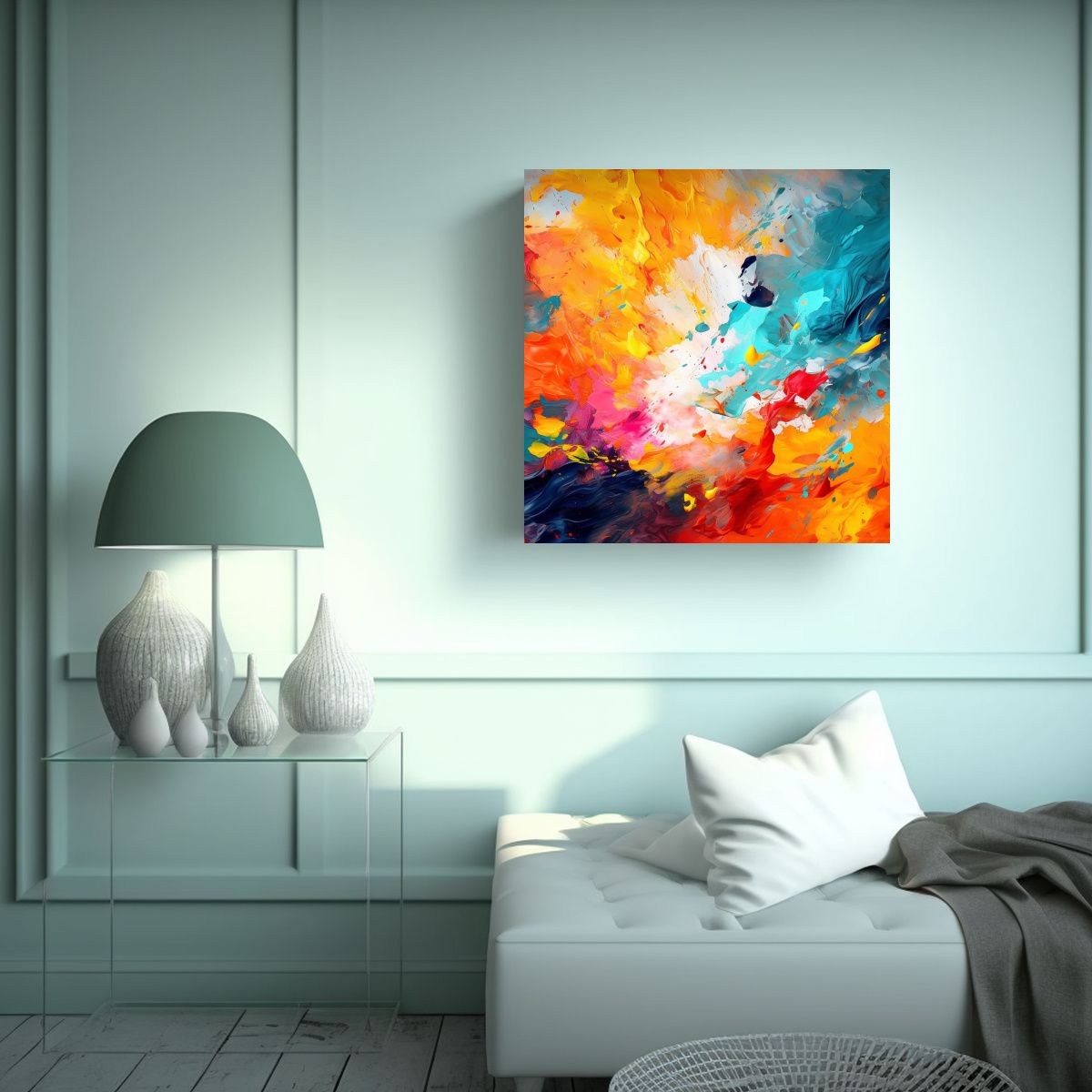 GENERICO - Pinturas De Pared Hermosas Y Coloridas Con 80x80 Cm