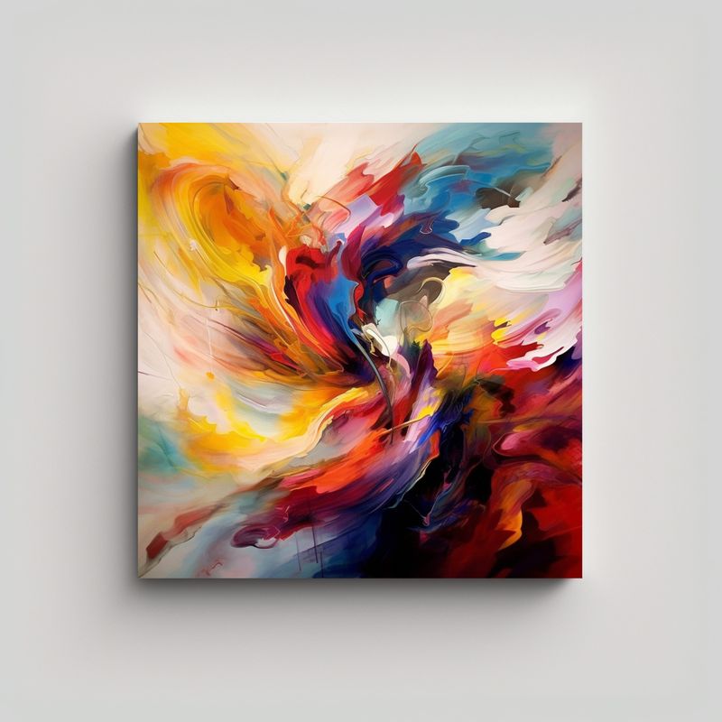 GENERICO - Pinturas Decorativas Abstractas Dinámicas En 60x60 Cm
