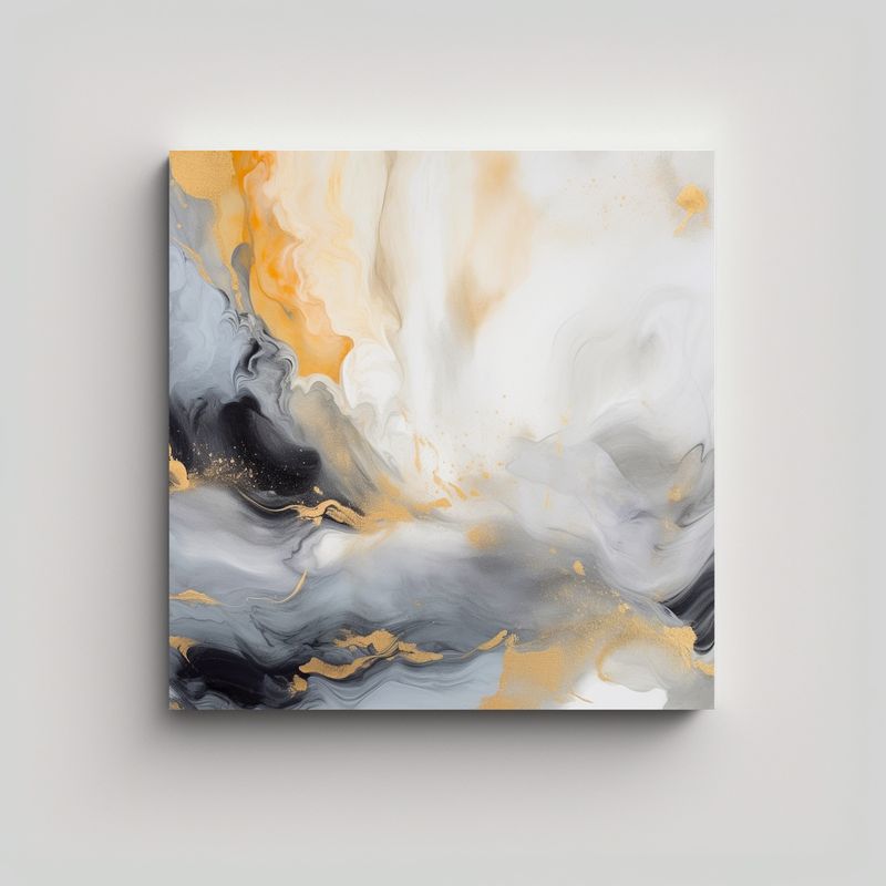 GENERICO - Pintura Decorativa Inspiradora De Armonía 80x80 Cm