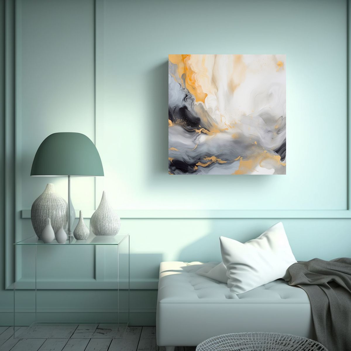 GENERICO - Pintura Decorativa Inspiradora De Armonía 70x70 Cm
